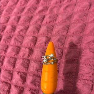 Pearl and Rhinestone Rings